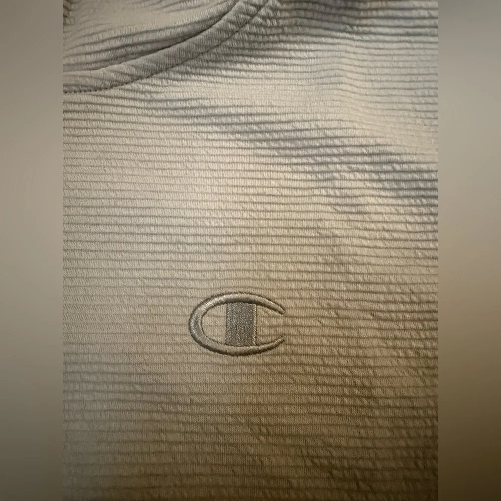 CHAMPION Women's Gray Hoodie Sweater - Picture 6 of 8